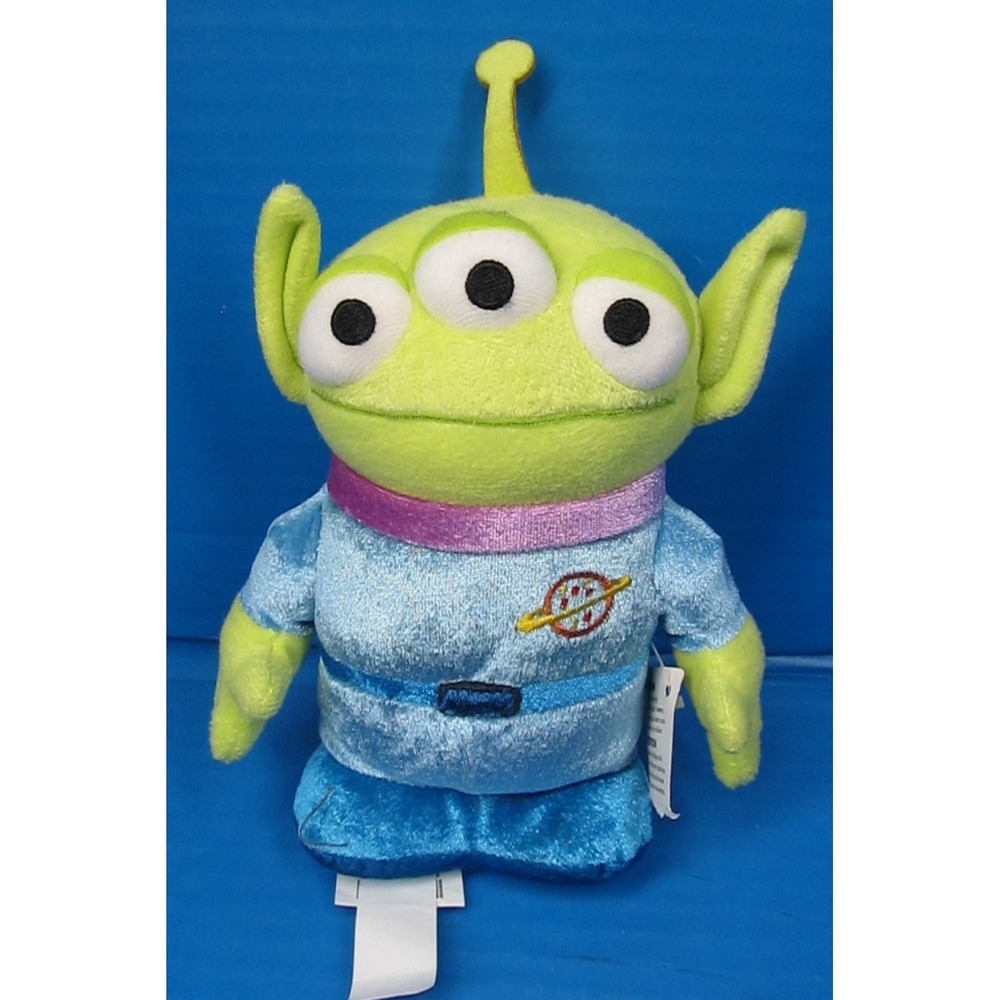 Disney Store Pixar Toy Story Alien Plush Character Metallic Blue Version 8"